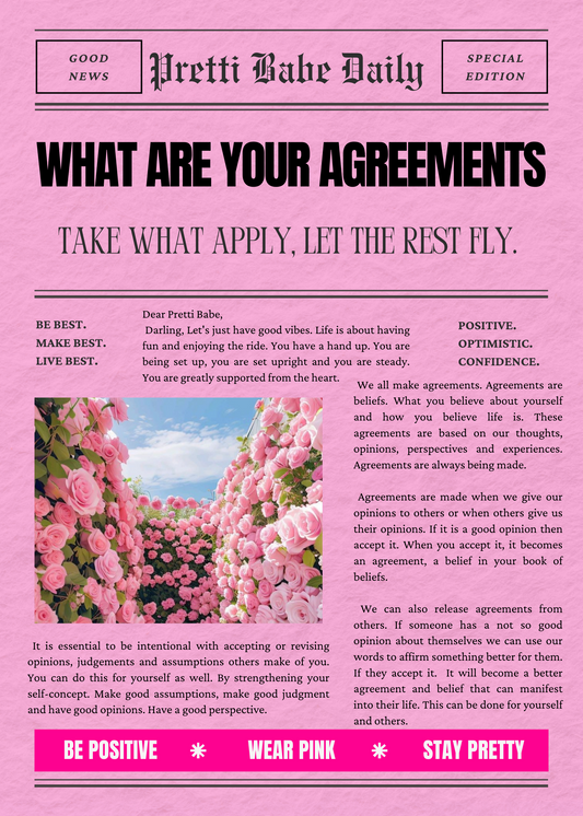 What are your agreements?