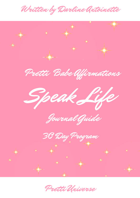 Speak Life Pretti Babe Affirmations Journal Guide  30 Day Program eBook
